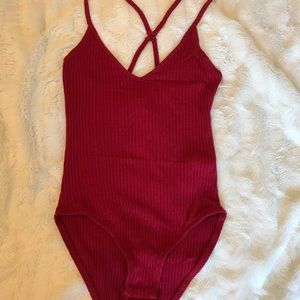 Nordstrom Topshop ribbed bodysuit